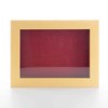 Natural 24x30 Large Shadow Box Display Wooden Frame with Red