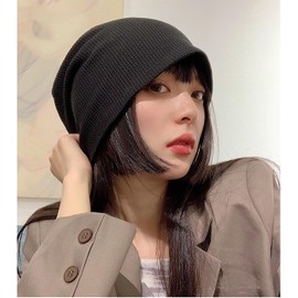 Mukeyo Knit Hat, Plain, Simple, Medical Care Hat, Knit Cap, Summer, Cooling Countermeasures, Sweat Absorbent, Breathable, Beanie, Skin-friendly, All Seasons, Heat Retention, Windproof, Outing, Unisex,