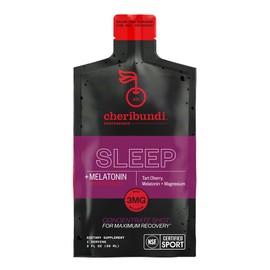 Cheribundi | 100% Tart Cherry Juice Sleep Concentrate Grab & Go | 2 Fluid Ounce Pouch for Maximum Recovery with 30 Tart Cherries | 90 Calories, 0 Preservatives, Non-GMO | 2 floz (Pack of 6