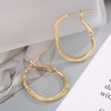 ToHeart 14k Gold Hoop Earrings for Womens Rectangle Hoop Earrings