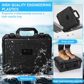 GMAK Starlink Mini Case, IP67 Waterproof Hard Case fits Starlink Mini Dish Kit Carrying Storage Tote Travel Box with Shockproof Foam for Star Link Kit and Accessories, Ideal for Travel, Camping, RV