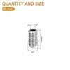 sourcing map 40Pcs Set Screws M4x10mm 304 Stainless Steel Cone