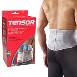 Tensor Back stabilizing Support, 209655-C, Grey, Large/X-Large, 1 Per Pack 1 count