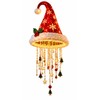 LED Santa Hat Hanging Light – Christmas Pendant Lamp with