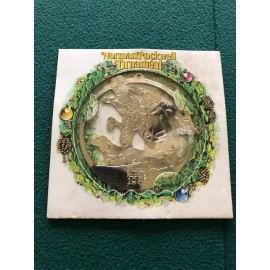 coca cola Vintage 1982 Norman Rockwell McDonalds Coca-Cola Gold Christmas Ornament-NOS