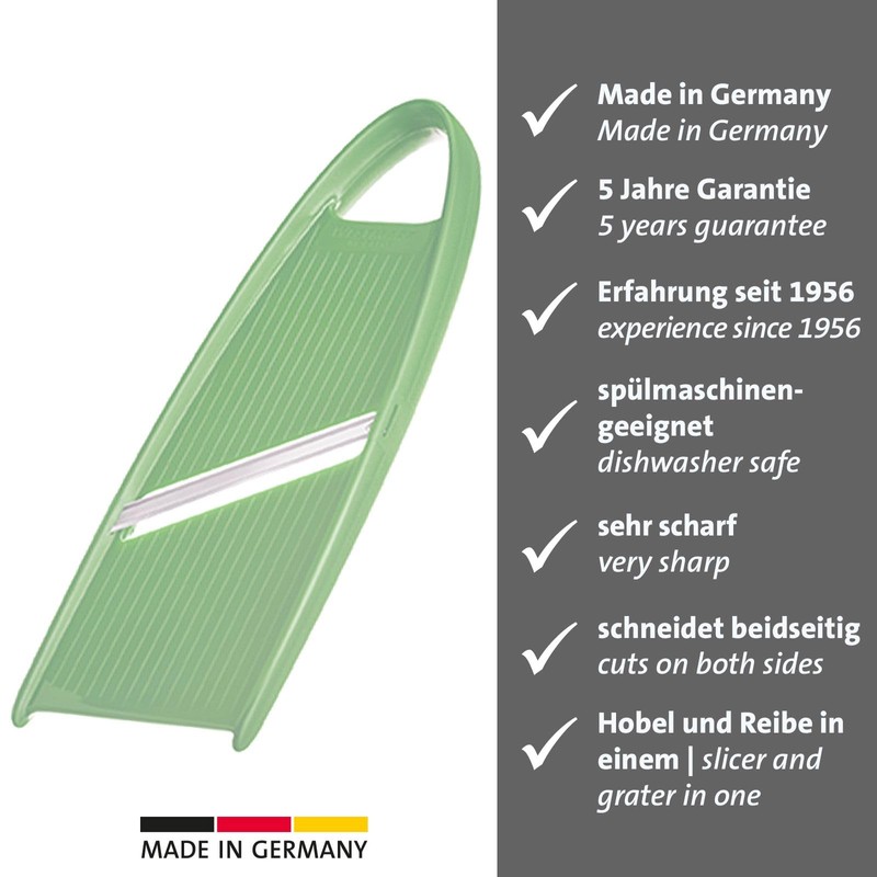 Westmark Vegetable Slicer, Slicer, Plastic/Rustproof Stainless Steel, Mint Green/Silver, 117022EM