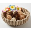 Ruffle Decor Large Decorative Bowl,fruit bowl kitchen stone bowl,bowl decor,Trendy
