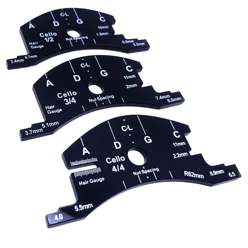 TUOREN Bridge Fingerboard Template Repair Reference Tool Violincello Making Tools
