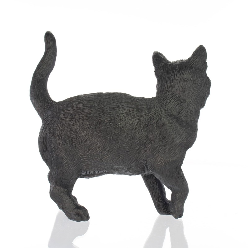 Standing Black Cat Figurine