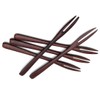 5 Pack Wooden Forks for eating Desserts, Chips, Snacks, Cereal,