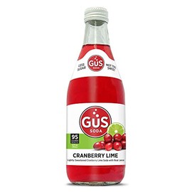 GuS Soda - Cranberry Lime - 12 oz (24 Glass Bottles)
