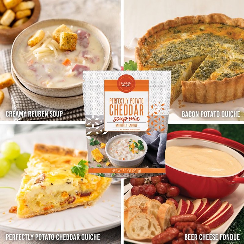 Tastefully Simple Perfectly Potato Cheddar Soup, 7.1 Ounce