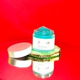 Siri Hom Hydra Skin Night Gel, Aloe Vera with Hyaluronic Acid and Collagen, Hydrating Face Moisturizer