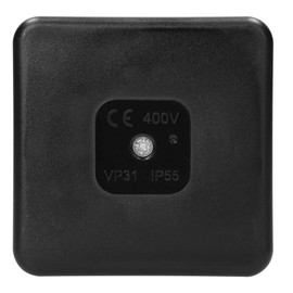 Miratic Junction Box Waterproof IP55 Junction Box Outdoor Waterproof with 12 Rubber Nozzles Junction Box Surface-Mounted Robust and Safe Electrical Installation for Outdoor Use (Black)
