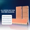 Pure Copper M.2 2280 SSD Heatsink M.2 Hard Drive Heatsink