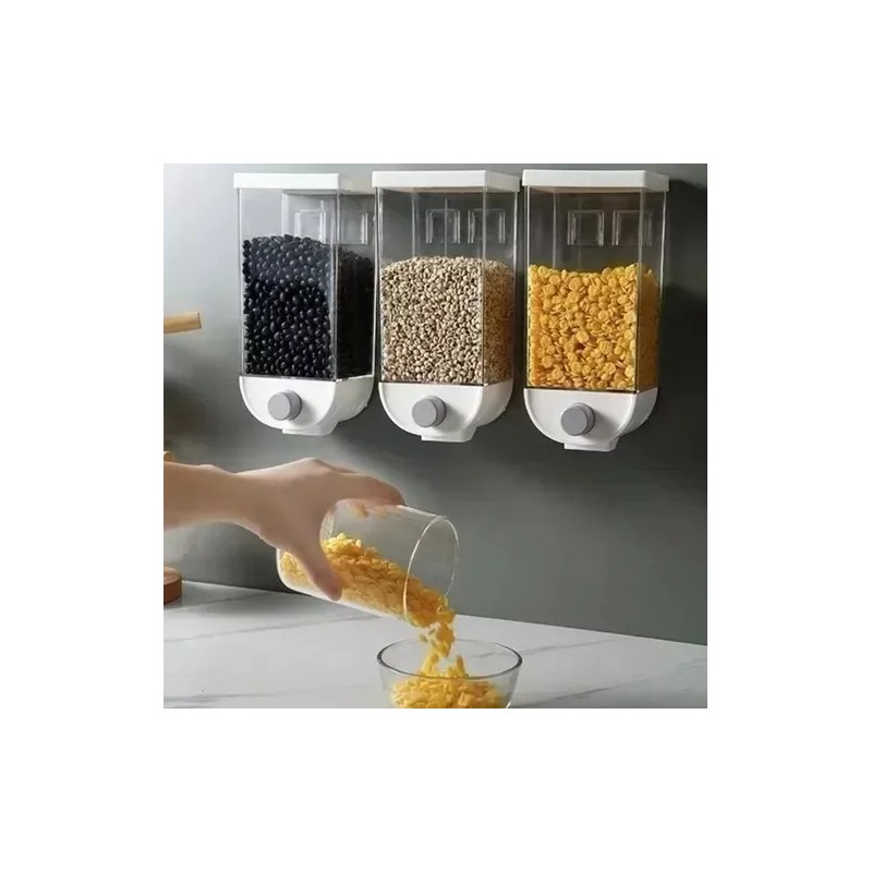 RIVERSOFY Kit 4 Dispensadores Semillas Cereales Despachador Alimentos