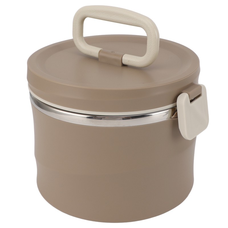 Insulated Food Container 304 Stainless Steel PP Stackable Portable Round