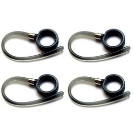 Zotech 4pcs Black Earhooks for Motorola Headsets HX550 H17 H17txt H525 H19 H19txt Boom 2 Boom HX600 Elite Flip HZ720