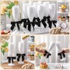 Zopeal 60 Pcs Plastic Champagne Flute Glasses and Bow Set