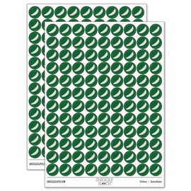 Pea Pod Peapod Vegetable 200+ Round Stickers - Gloss Finish - 0.50" Size - Dark Green