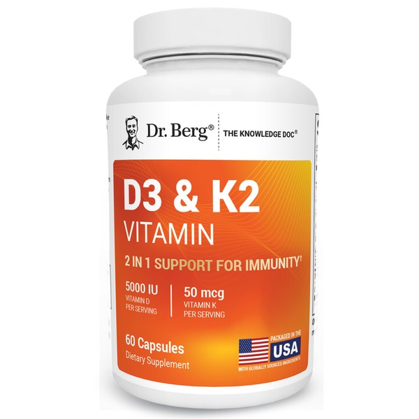 Dr. Berg Vitamin D3 K2 5000 IU with MCT Powder