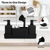ZephyrCraft Kitchen Soap Dispenser Set with Sponge Holder and Brush