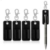 4 Pieces Portable Lanyard Pen Holder, Leather Pen Pouch Holder