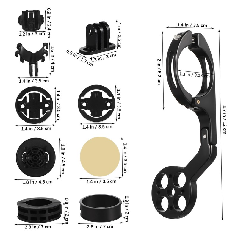 Totority Bike Computer Mount Angle Bicycle Handlebar Holder Robust Aluminum