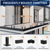 LukLoy 4 Pack Wall to Glass Clamp, F Shape Frameless