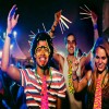 Lecute 10 Corbatas Neon Fiesta Fluorescente Brilla Luz Negra Party