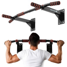 Abahub Wall Mounted Pull Up Bar,440lbs Multi-Grip Chin-Up Bar for Home Gym