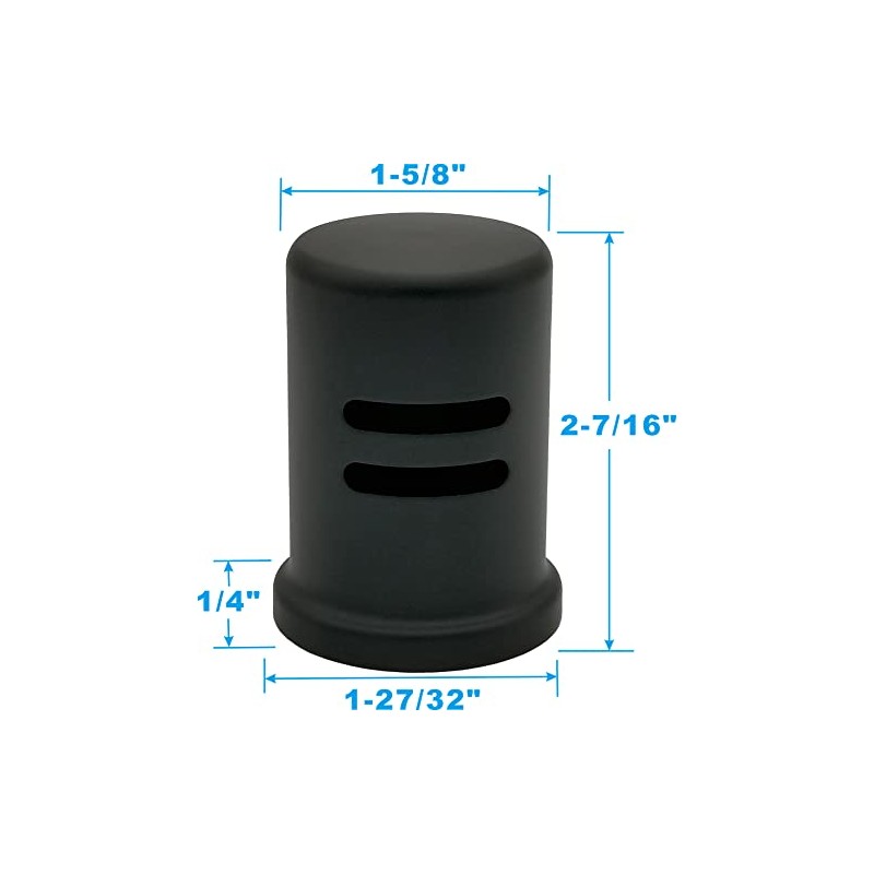 Dishwasher Air Gap Cover Black only, Skirted, Replacement Black air