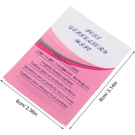 TOYANDONA Toallitas Desmaquillantes para Eliminación de Cera Después Depilación, 50 Piezas Fórmula Segura Piel y Tejido No Tejido para Uso Fácil y Limpieza Post Waxing