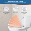 iFealClear Round Toilet Seat Compatible with Kohler, American Standard, TOTO,