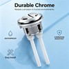 Pulsante Scarico WC Universale, Doppio Scarico, Kit Sostituzione, Compatibile Diametro