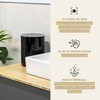 Bremermann bathroom series Savona cosmetic bin with a swing lid,