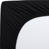 Utopia Bedding Fitted Sheet Double, Black - Deep Pocket 14