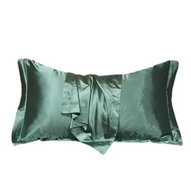 Michear Natural Mulberry Silk Pillowcase for Hair and Skin Health, Standard Size 48x74cm Silk Pillow Case, Soft Smooth Cooling Premium Grade Silk Pillow Covers for Sleeping (Light green)