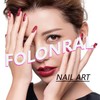 Short Press On Coffin False Nails with Glitter Sequins Designs