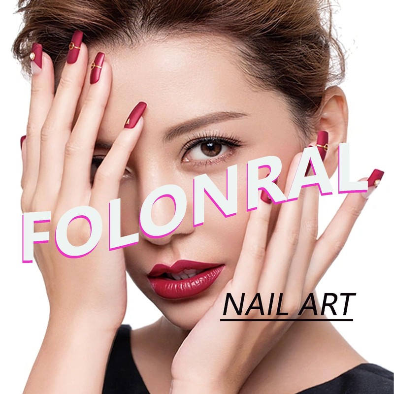 Short Press On Coffin False Nails with Glitter Sequins Designs