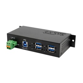 EXSYS EX-1185HMVS interface hub 5000 Mbit/s Black
