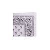 Macahel Cotton Paisley Design Bandana (White)