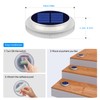 YiLaie Solar Dock Lights Outdoor Waterproof Stick on Deck Step
