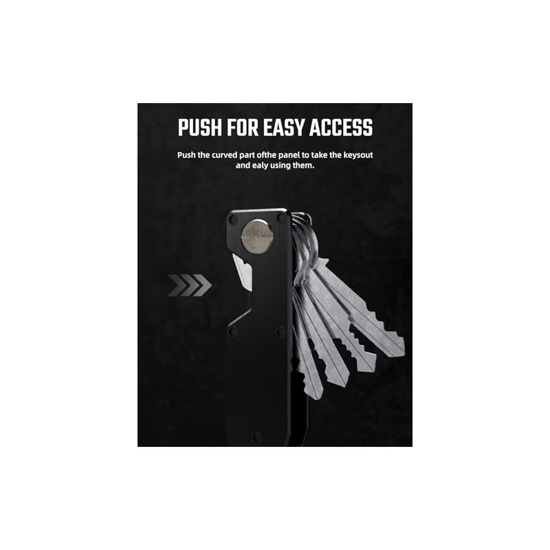 Key Organizer for Men - Compact Metal Key Holder