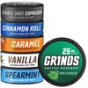 Grinds Coffee Pouches | 6 Can Sampler | Caramel, Espresso,