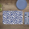 First Dawn Wipe-Clean Reversible Decofoam Placemats, Shades of Blue, Set
