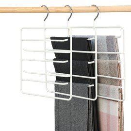 Pants Hangers,Scarf Organizer,Space Saving Hangers,Clothes Hangers,Closet Organizers and Storage,Hanging Closet Organization,Hanging Pants, Scarves, Jeans,Ties - 2 Pack