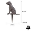 Moritz Cast Iron Garden Stake - Weatherproof Decorative Dog Figure