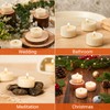 Crenovo Tea Lights Candles 100 Pack, Natural Soy Wax Tealights