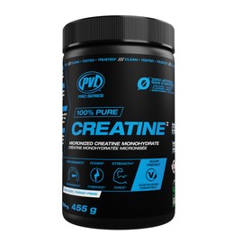 PVL PVL 100% Pure Creatine - Creatine Monohydrate Micronized Powder - Creatine Powder Supplement for enhanced high-intensity performance (455 g)